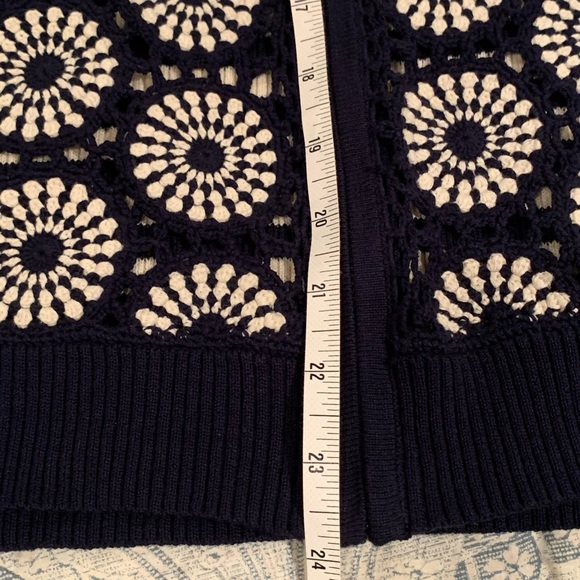 Tory Burch Zip Cardigan Sz Small - Picture 8 of 9